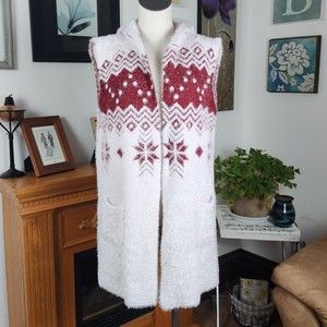 Arianna by Howard's Whiskered Knit Cardigan Hoodie Sweater OS